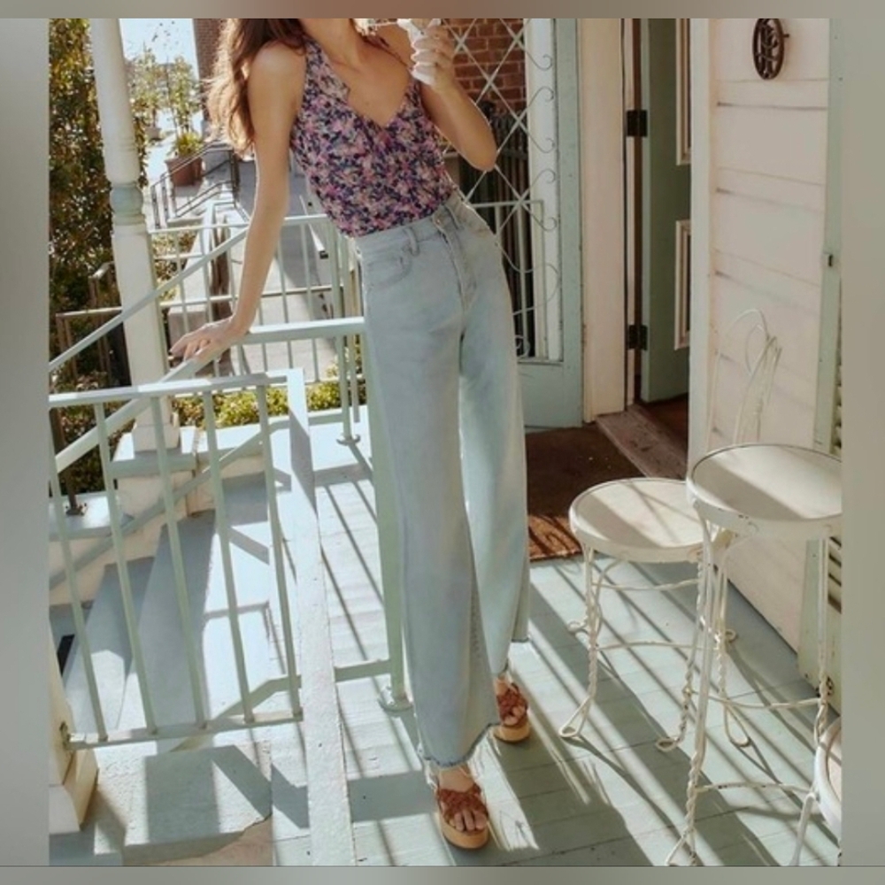 Veronica Beard 100% Cotton  Taylor Relaxed Wide-Leg High-Rise Size 28" - Picture 3 of 16